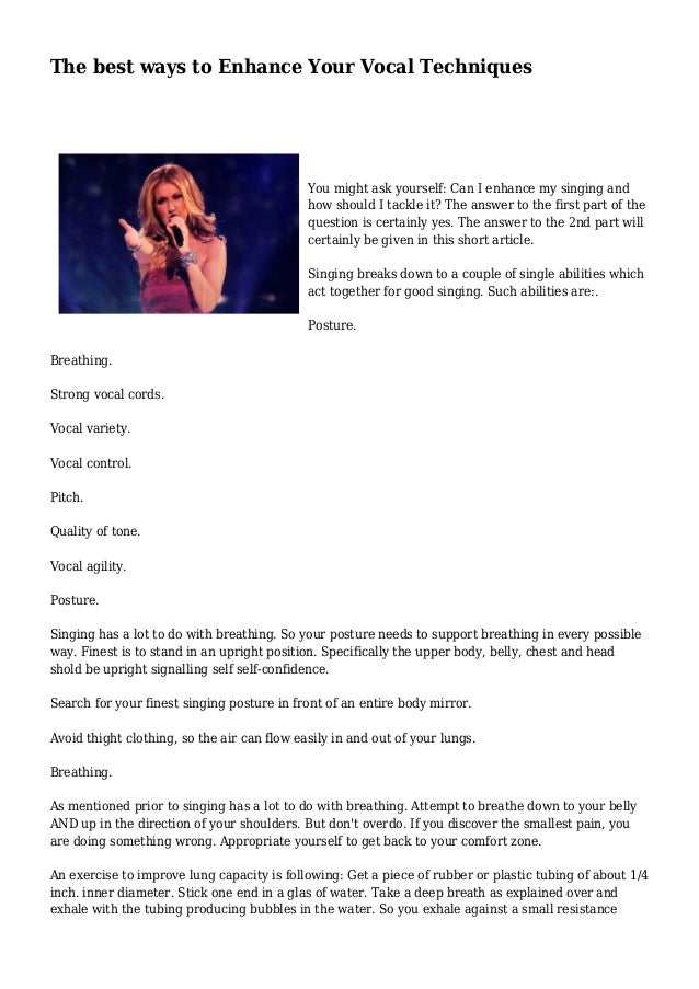 The best ways to Enhance Your Vocal Techniques