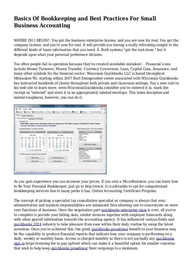 Basics Of Bookkeeping and Best Practices For Small Business Accounting