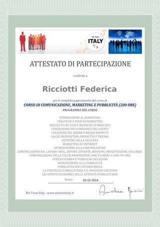 Ricciotti Federica
10-12-2014
Powered by TCPDF (www.tcpdf.org)
 