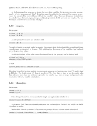 Introduction To Fortran 95 And Numerical Computing A Jumpstart For ...