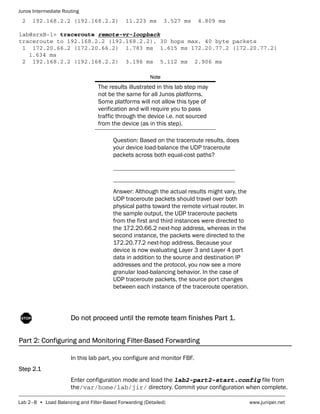 Junos Intermediate Routing Detailed Lab Guide 12th Juniper Networks | PDF