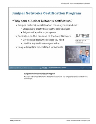 Introduction To The Junos Operating System Student Guide 12th Juniper ...