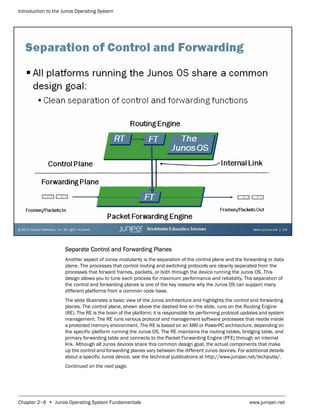 Junos Architecture Routing Table Introduction To The Junos Operating System Student Guide 12th Juniper ...