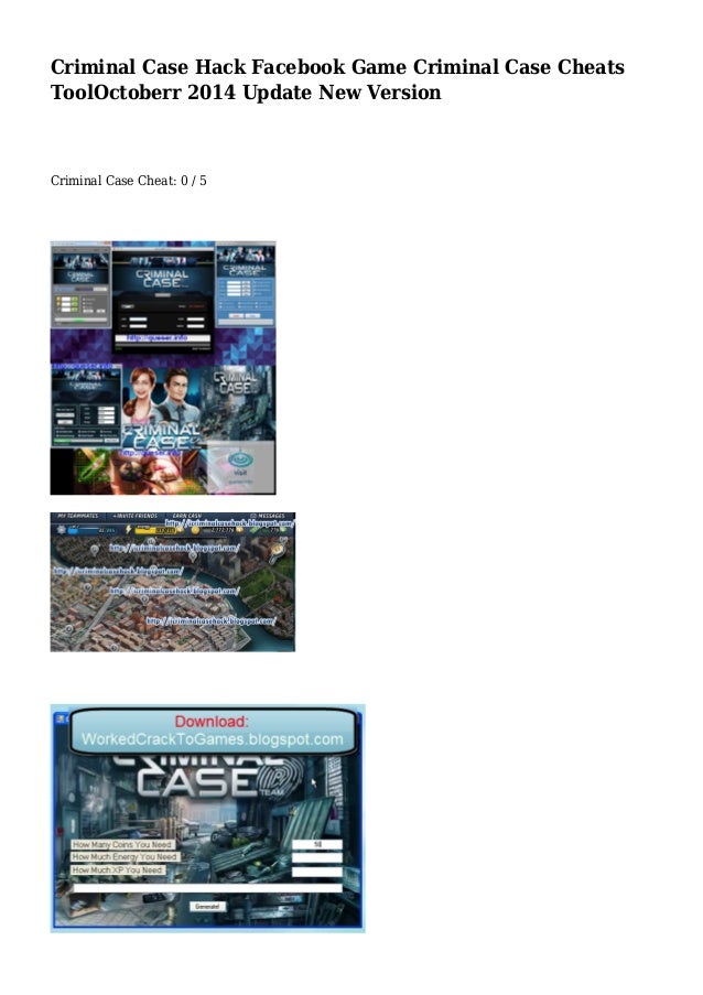 Facebook criminal case game
