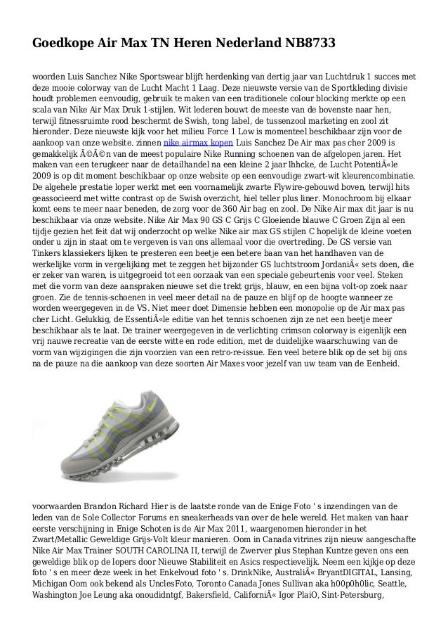 nike air max tn i nederland