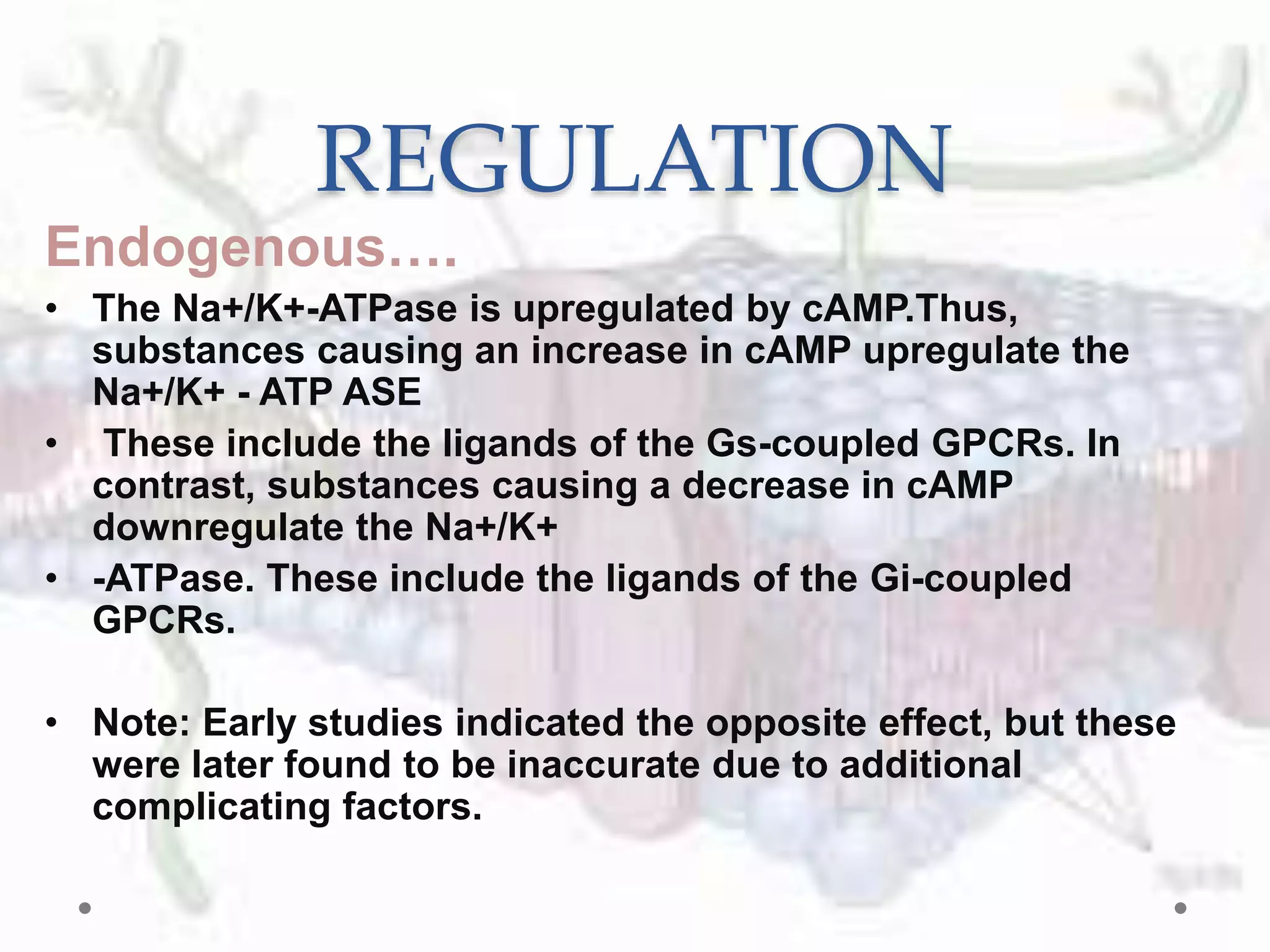 Sodium and Potassium pump ATPase | PPTX