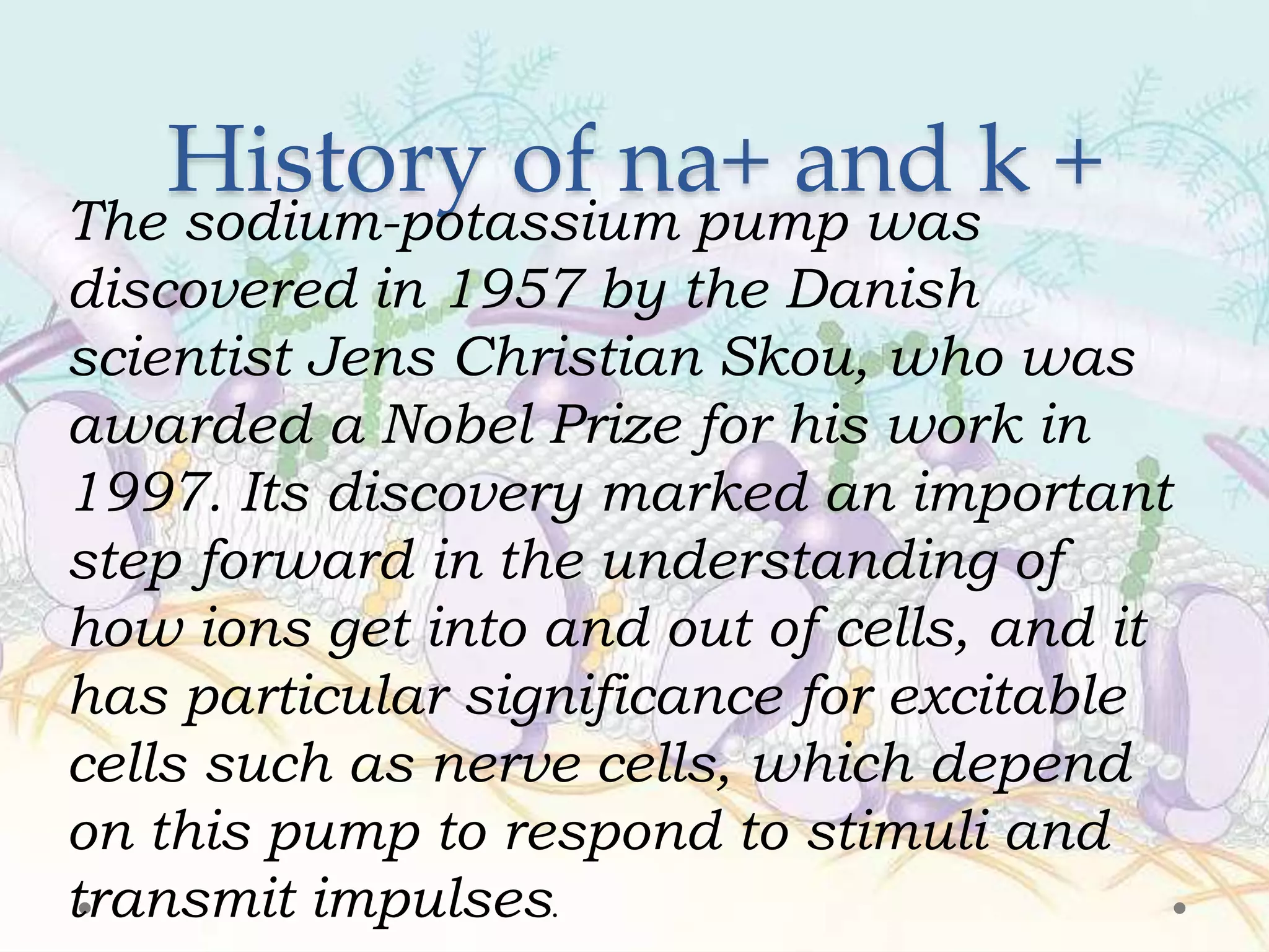 Sodium and Potassium pump ATPase | PPTX