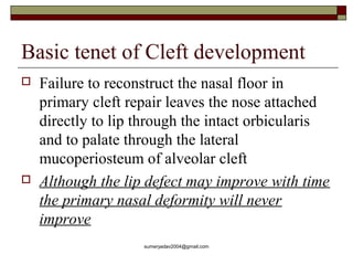 secondary deformities of cleft LIP AND NOSE | PPT