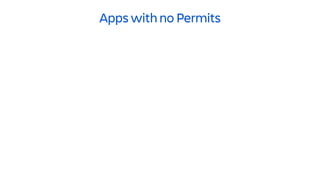 Apps with no Permits
 