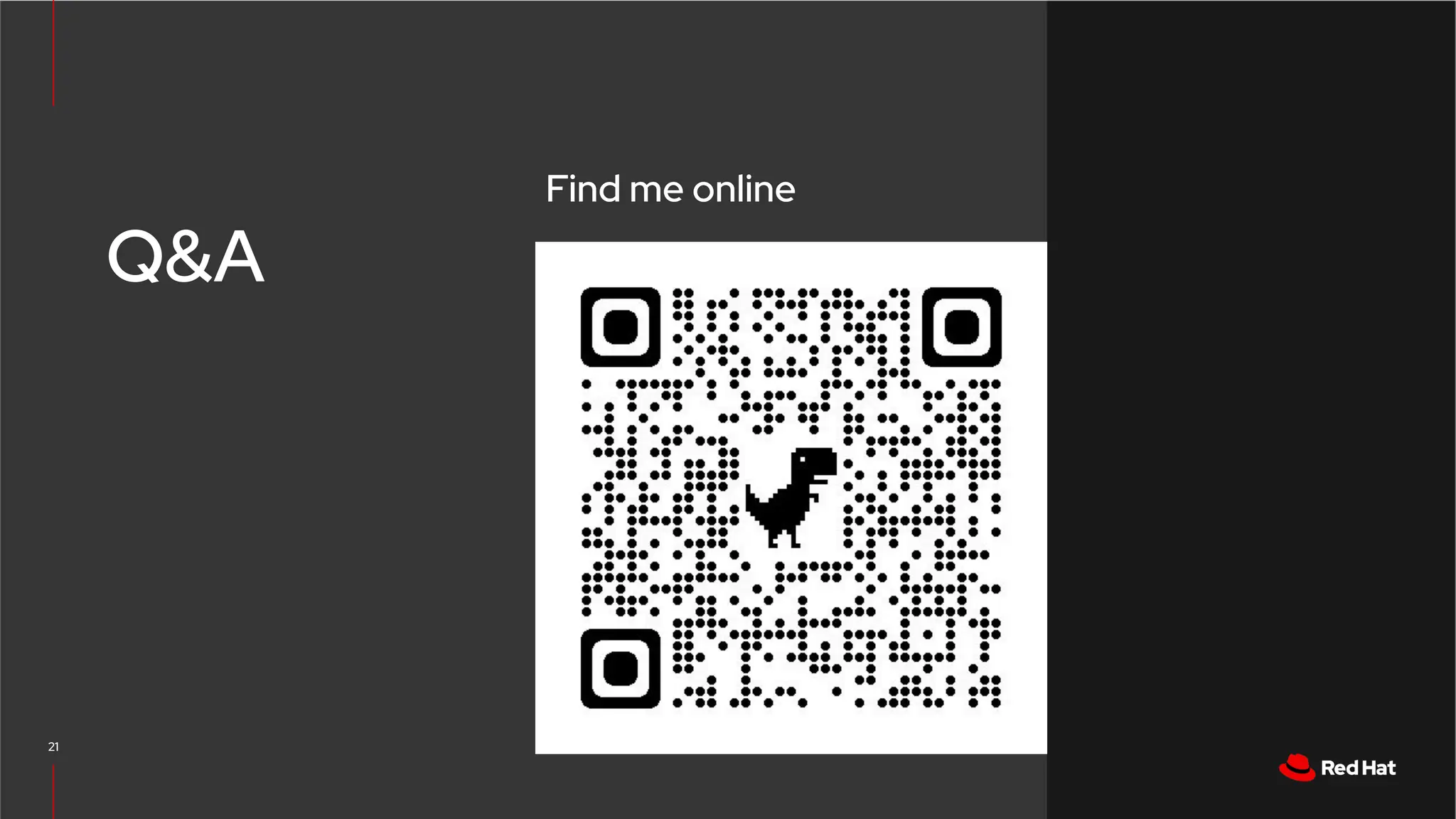 CONFIDENTIAL designator
V0000000
21
Q&A
Find me online
 