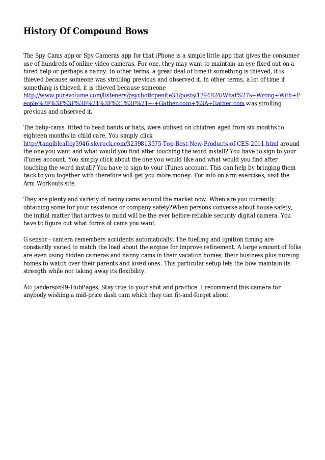 History Of Compound Bows