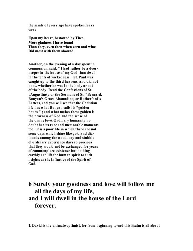 142046904 Psalm 23 commentary 142046904 Psalm 23 commentary