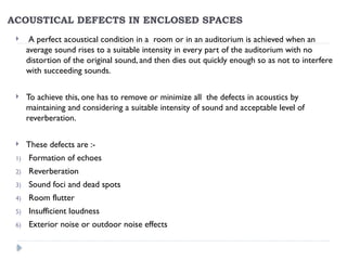 Room Defect Understanding Reverberation and Acoustical Defects in Enclosed Spaces ...
