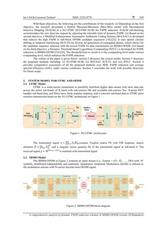 A comprehensive analysis of dynamic PAPR reduction schemes in MIMO-OFDM ...
