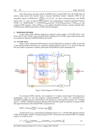 A comprehensive analysis of dynamic PAPR reduction schemes in MIMO-OFDM ...