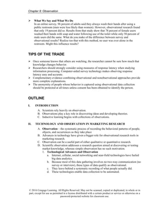 Technical Observation Comprehensive Guide to Observation Techniques in Marketing Research | PDF