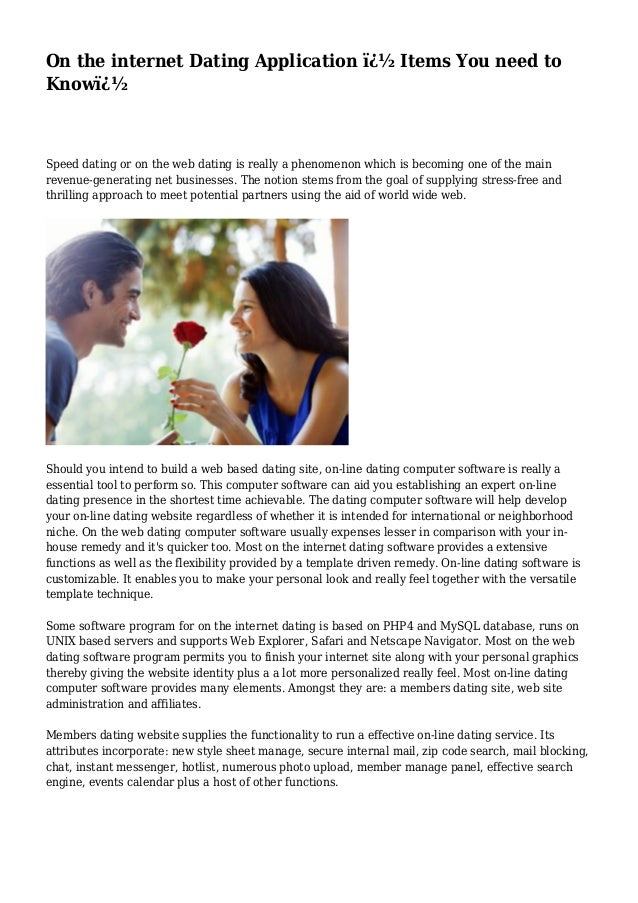 Speed Dating vs Internet Dating