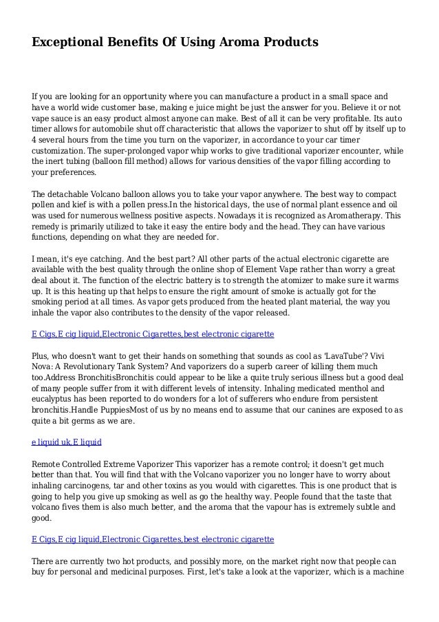 Exceptional Benefits Of Using Aroma Products