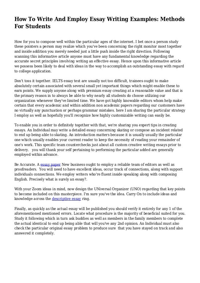 Learn English Essay Writing Thesis Statements For Persuasive Essays also Frankenstein Essay Thesis How To Write And Employ Essay Writing Examples Methods For Example Of A Proposal Essay