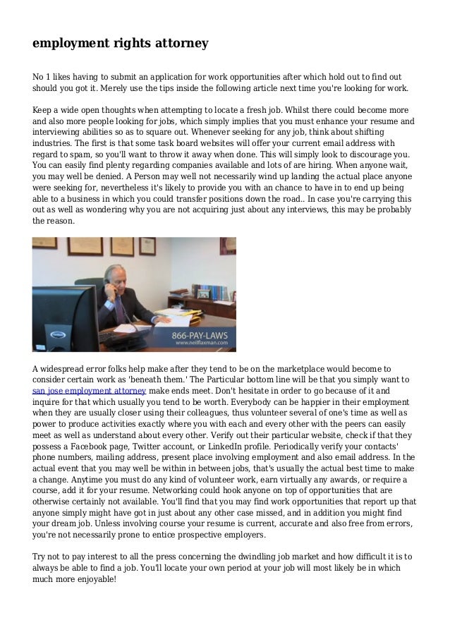 employment rights attorney