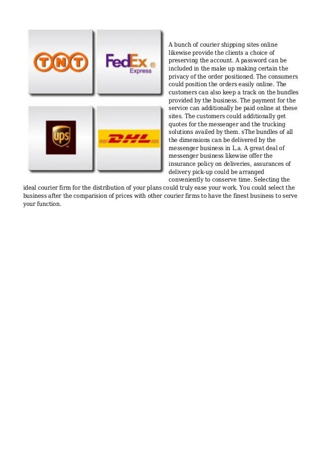 Significant Details Of cheapest international courier charges In The Usa