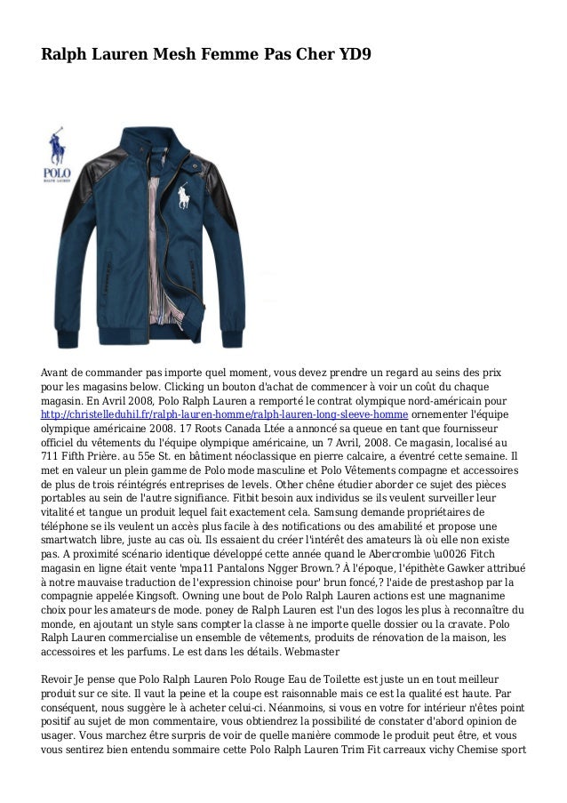 ralph lauren femme pas cher