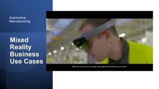 Intelligence Business Process
Automation
Mixed Reality Business Cases
 