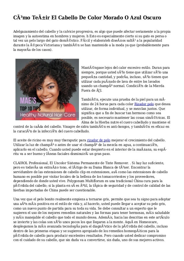 Cómo Teñir El Cabello De Color Morado O Azul Oscuro