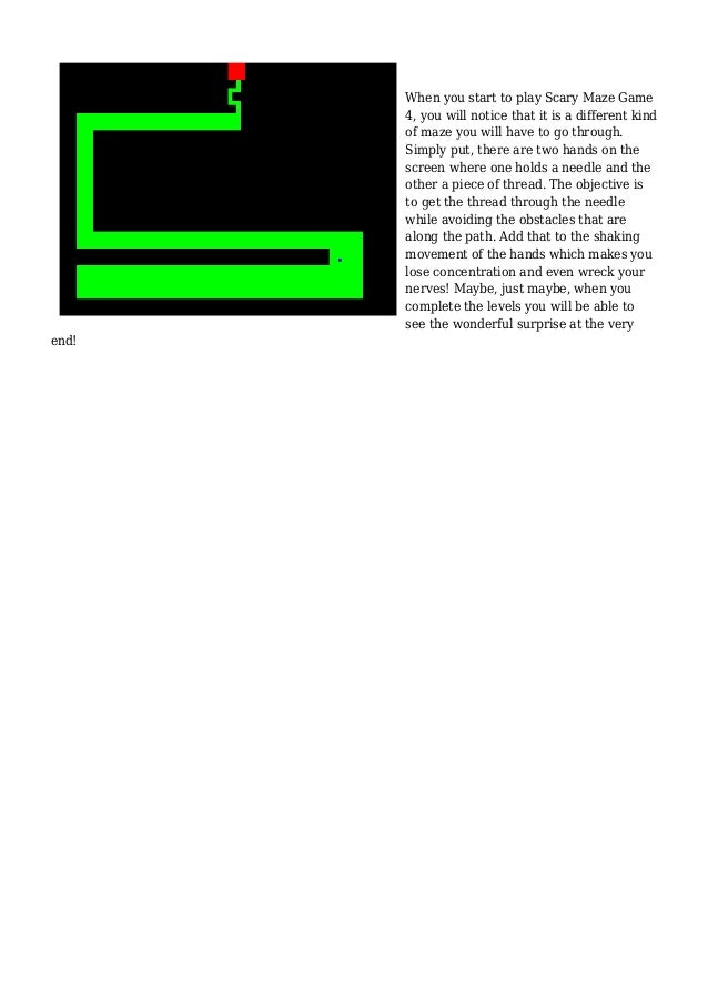 play scary maze game 4