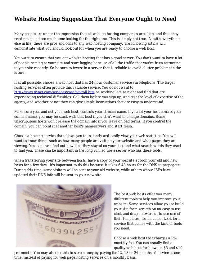 Website Hosting Suggestion That Everyone Ought To Need Images, Photos, Reviews