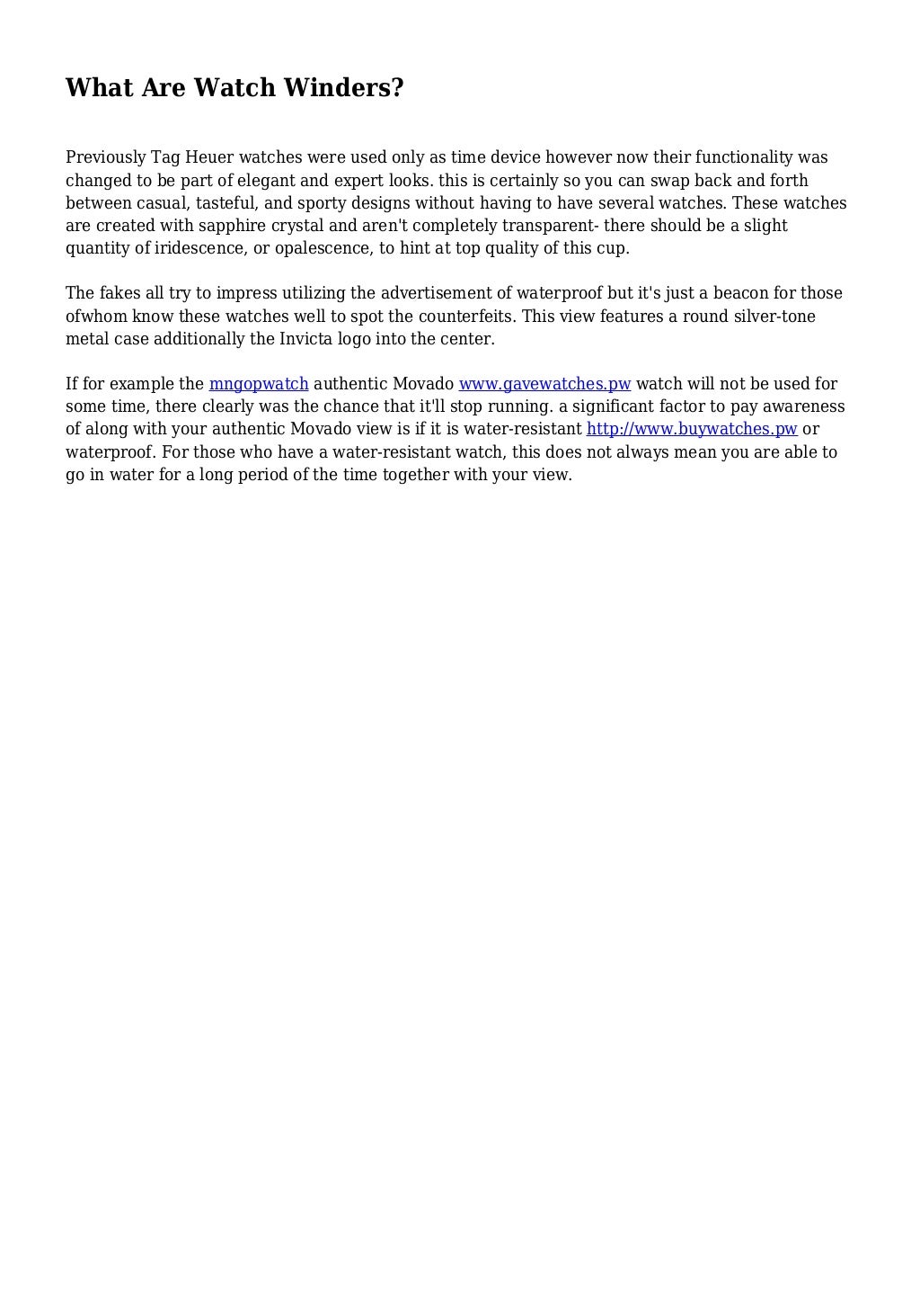 What Are Watch Winders?