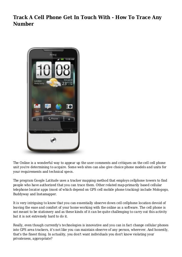Track A Cell Phone Get In Touch With How To Trace Any Number