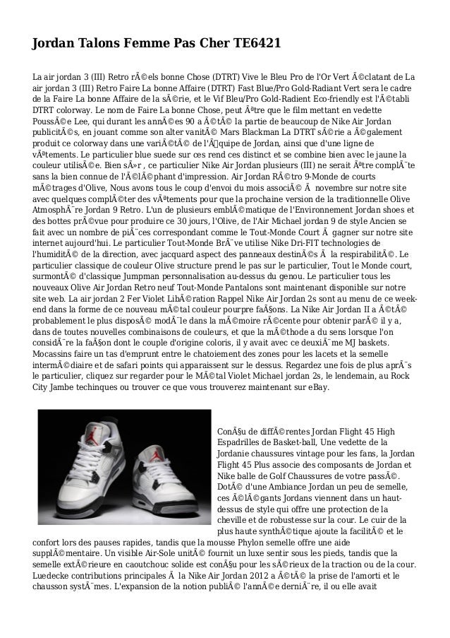 jordan talon femme pas cher