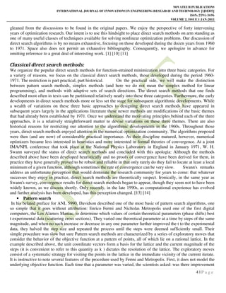 Applicability of Hooke’s and Jeeves Direct Search Solution Method to ...