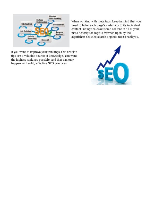 Search Engine Optimization Tricks And Tips