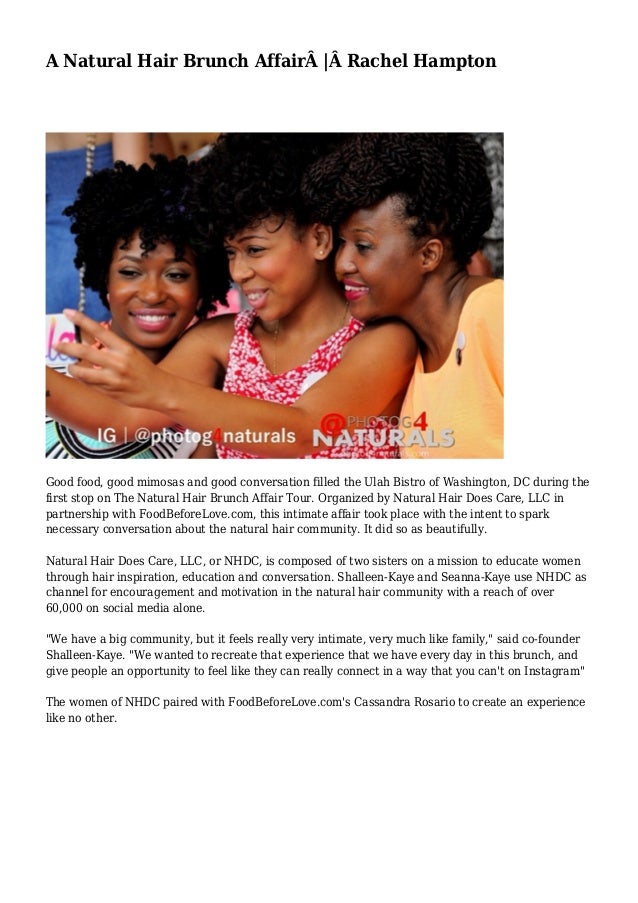 A Natural Hair Brunch Affair Rachel Hampton