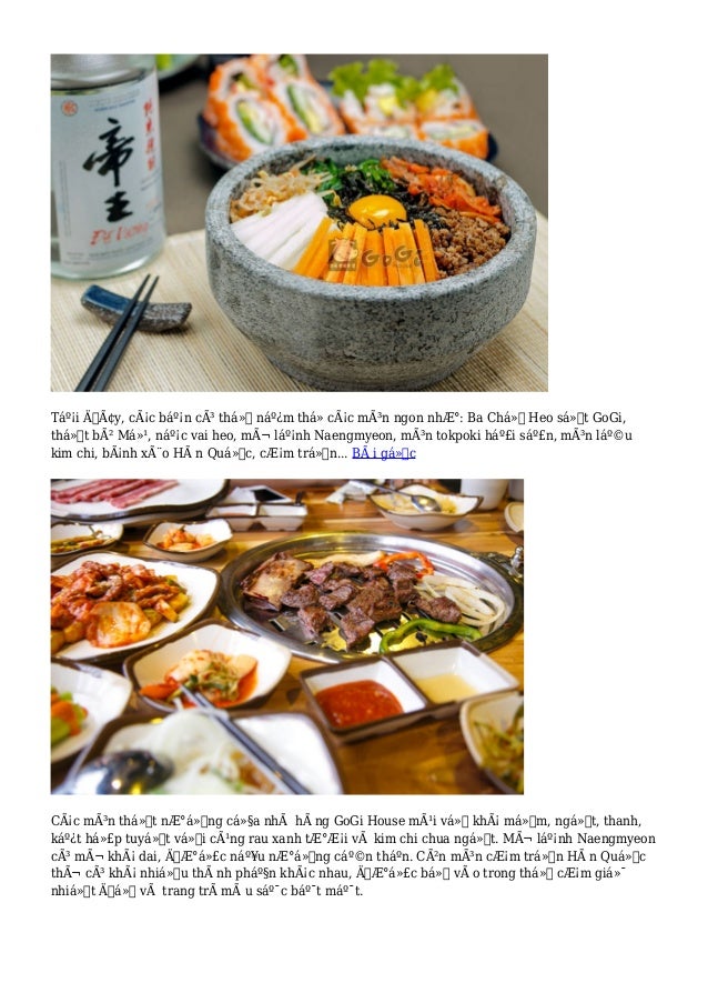 h 227 y c 249 ng thưởng thức ẩm thực h 224 n cực chất tại gogi house món ngon mỗi ngày bếp đình