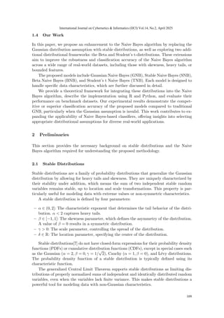 Enhancing Naive Bayes Algorithm with Stable Distributions for ...
