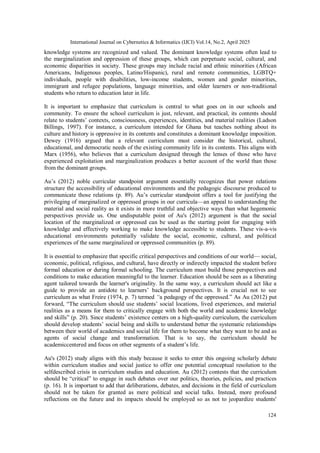 Challenging the Dominant Knowledge Systems through Critical Curriculum ...