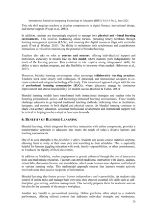 Blended Learning; Models for Transforming Instructional Practice | PDF