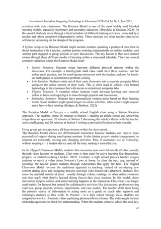 Blended Learning; Models for Transforming Instructional Practice | PDF