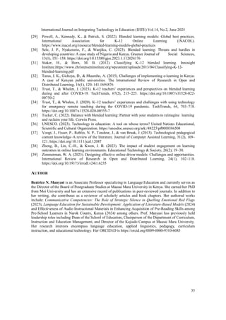 Blended Learning; Models for Transforming Instructional Practice | PDF