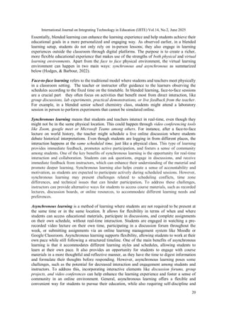 Blended Learning; Models for Transforming Instructional Practice | PDF