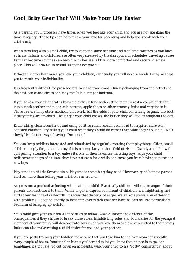 cool baby gear