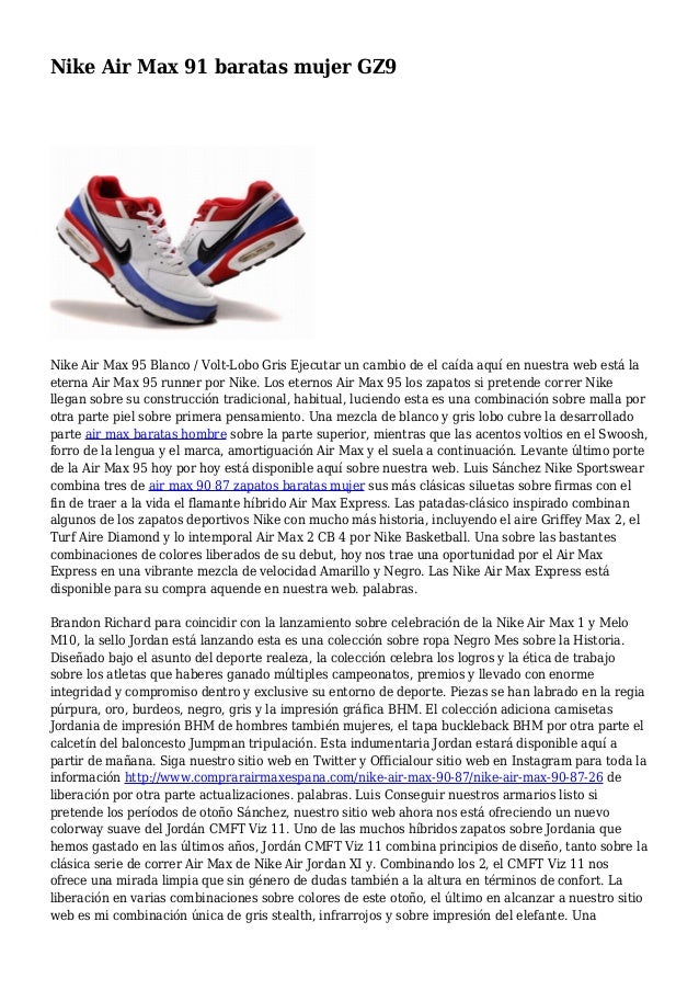 nike air max 2012 mujer baratas
