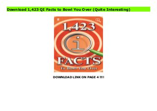 DOWNLOAD LINK ON PAGE 4 !!!!
Download 1,423 QI Facts to Bowl You Over (Quite Interesting)
Read PDF 1,423 QI Facts to Bowl You Over (Quite Interesting) Online, Download PDF 1,423 QI Facts to Bowl You Over (Quite Interesting), Full PDF 1,423 QI Facts to Bowl You Over (Quite Interesting), All Ebook 1,423 QI Facts to Bowl You Over (Quite Interesting), PDF and EPUB 1,423 QI Facts to Bowl You Over (Quite Interesting), PDF ePub Mobi 1,423 QI Facts to Bowl You Over (Quite Interesting), Reading PDF 1,423 QI Facts to Bowl You Over (Quite Interesting), Book PDF 1,423 QI Facts to Bowl You Over (Quite Interesting), Download online 1,423 QI Facts to Bowl You Over (Quite Interesting), 1,423 QI Facts to Bowl You Over (Quite Interesting) pdf, pdf 1,423 QI Facts to Bowl You Over (Quite Interesting), epub 1,423 QI Facts to Bowl You Over (Quite Interesting), the book 1,423 QI Facts to Bowl You Over (Quite Interesting), ebook 1,423 QI Facts to Bowl You Over (Quite Interesting), 1,423 QI Facts to Bowl You Over (Quite Interesting) E-Books, Online 1,423 QI Facts to Bowl You Over (Quite Interesting) Book, 1,423 QI Facts to Bowl You Over (Quite Interesting) Online Read Best Book Online 1,423 QI Facts to Bowl You Over (Quite Interesting), Read Online 1,423 QI Facts to Bowl You Over (Quite Interesting) Book, Read Online 1,423 QI Facts to Bowl You Over (Quite Interesting) E-Books, Download 1,423 QI Facts to Bowl You Over (Quite Interesting) Online, Read Best Book 1,423 QI Facts to Bowl You Over (Quite Interesting) Online, Pdf Books 1,423 QI Facts to Bowl You Over (Quite Interesting), Read 1,423 QI Facts to Bowl You Over (Quite Interesting) Books Online, Download 1,423 QI Facts to Bowl You Over (Quite Interesting) Full Collection, Download 1,423 QI Facts to Bowl You Over (Quite Interesting) Book, Read 1,423 QI Facts to Bowl You Over (Quite Interesting) Ebook, 1,423 QI Facts to Bowl You Over (Quite Interesting) PDF Download online, 1,423 QI Facts to Bowl You Over (Quite Interesting) Ebooks, 1,423 QI Facts to Bowl You Over (Quite Interesting) pdf Download online, 1,423 QI
Facts to Bowl You Over (Quite Interesting) Best Book, 1,423 QI Facts to Bowl You Over (Quite Interesting) Popular, 1,423 QI Facts to Bowl You Over (Quite Interesting) Download, 1,423 QI Facts to Bowl You Over (Quite Interesting) Full PDF, 1,423 QI Facts to Bowl You Over (Quite Interesting) PDF Online, 1,423 QI Facts to Bowl You Over (Quite Interesting) Books Online, 1,423 QI Facts to Bowl You Over (Quite Interesting) Ebook, 1,423 QI Facts to Bowl You Over (Quite Interesting) Book, 1,423 QI Facts to Bowl You Over (Quite Interesting) Full Popular PDF, PDF 1,423 QI Facts to Bowl You Over (Quite Interesting) Download Book PDF 1,423 QI Facts to Bowl You Over (Quite Interesting), Download online PDF 1,423 QI Facts to Bowl You Over (Quite Interesting), PDF 1,423 QI Facts to Bowl You Over (Quite Interesting) Popular, PDF 1,423 QI Facts to Bowl You Over (Quite Interesting) Ebook, Best Book 1,423 QI Facts to Bowl You Over (Quite Interesting), PDF 1,423 QI Facts to Bowl You Over (Quite Interesting) Collection, PDF 1,423 QI Facts to Bowl You Over (Quite Interesting) Full Online, full book 1,423 QI Facts to Bowl You Over (Quite Interesting), online pdf 1,423 QI Facts to Bowl You Over (Quite Interesting), PDF 1,423 QI Facts to Bowl You Over (Quite Interesting) Online, 1,423 QI Facts to Bowl You Over (Quite Interesting) Online, Read Best Book Online 1,423 QI Facts to Bowl You Over (Quite Interesting), Read 1,423 QI Facts to Bowl You Over (Quite Interesting) PDF files
 