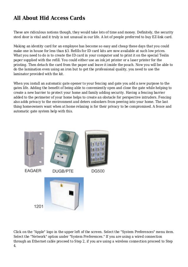 All About Hid Access Cards