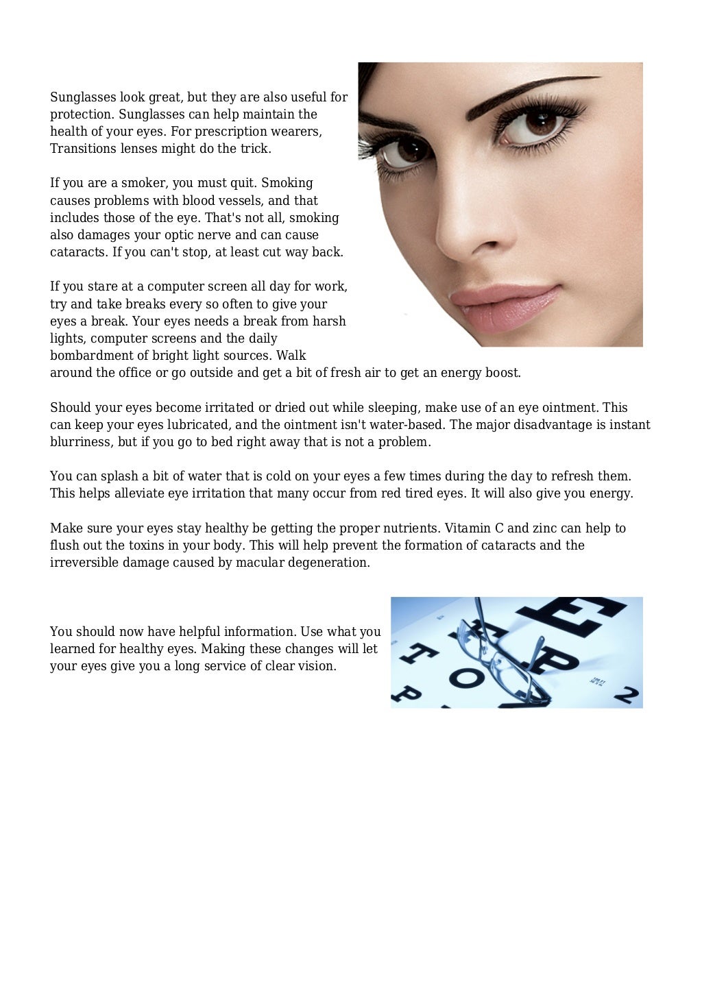 Solid Eye Care Advice To See Clearly