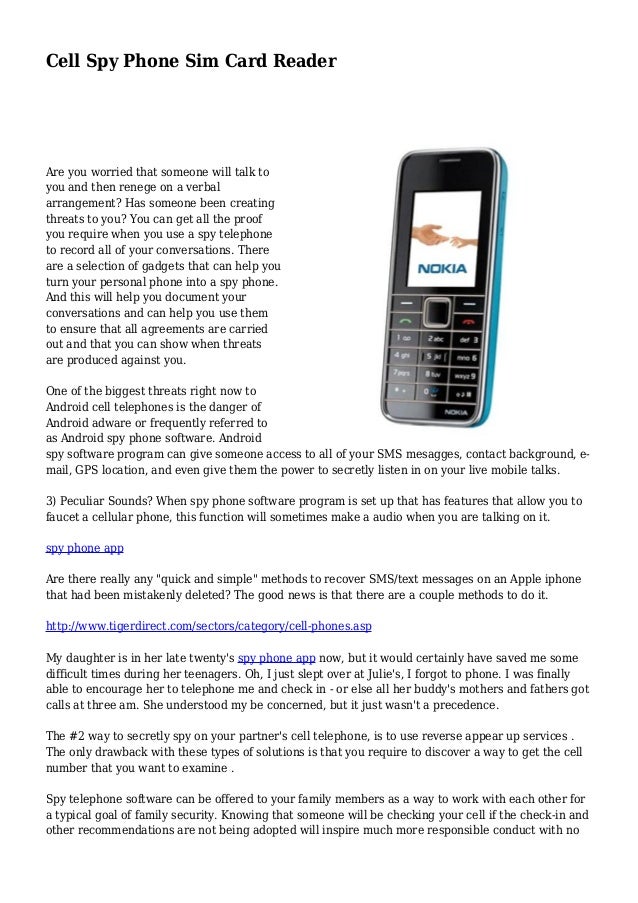 cell phone spy programs free