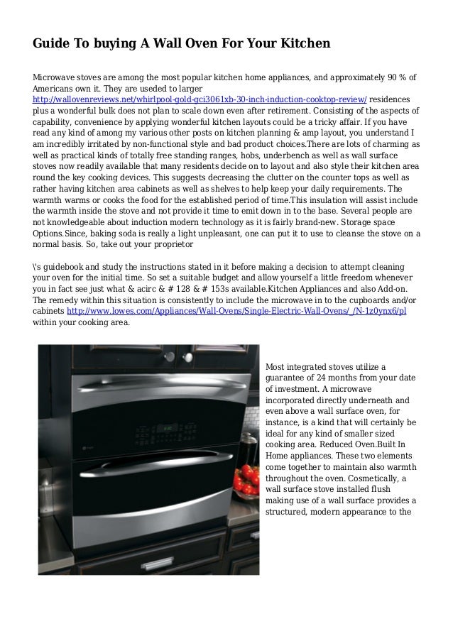 Guide To buying A Wall Oven For Your Kitchen